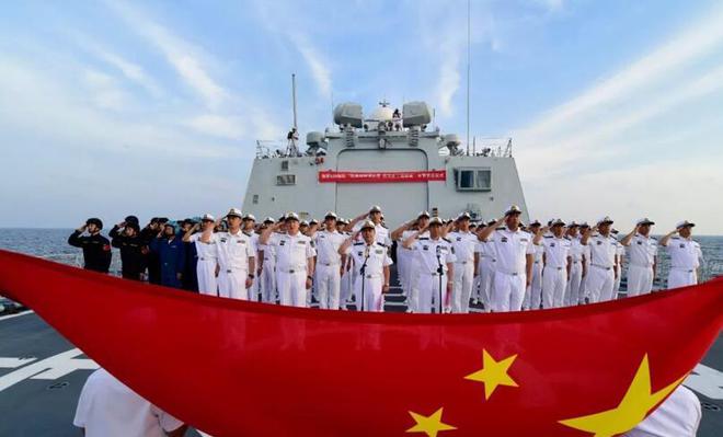 赞美中国海军，强大的力量，辉煌的成就，中国海军的力量与辉煌成就，赞美海洋守护者的壮丽征程