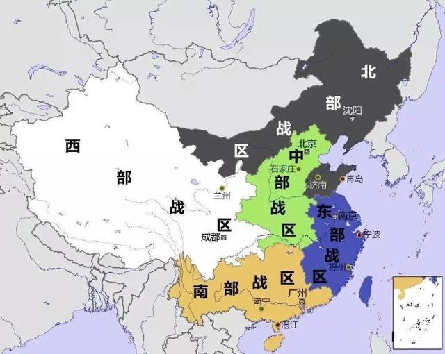 我国五大战区划分图详解，中国五大战区划分详解图