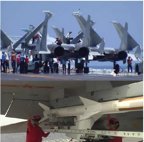 日本海惊现辽宁舰起降歼-15，一次历史性的自拍，日本海域辽宁舰起降歼-15，历史性瞬间自拍