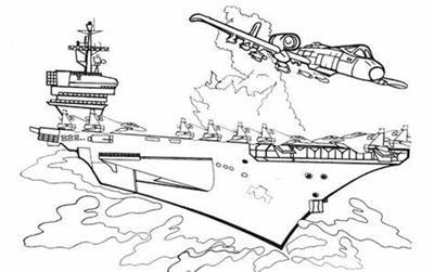 画一艘航空母舰，探索海洋与天空的交汇点，航空母舰，探索海洋与天空的交汇点之旅