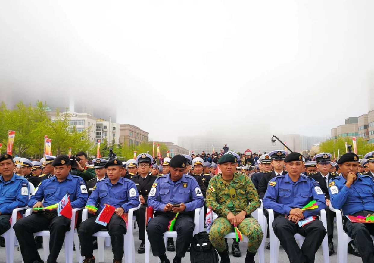 中国海军的辉煌历程，庆祝海军成立七十周年，中国海军辉煌七十载，庆祝海军成立七十周年庆典
